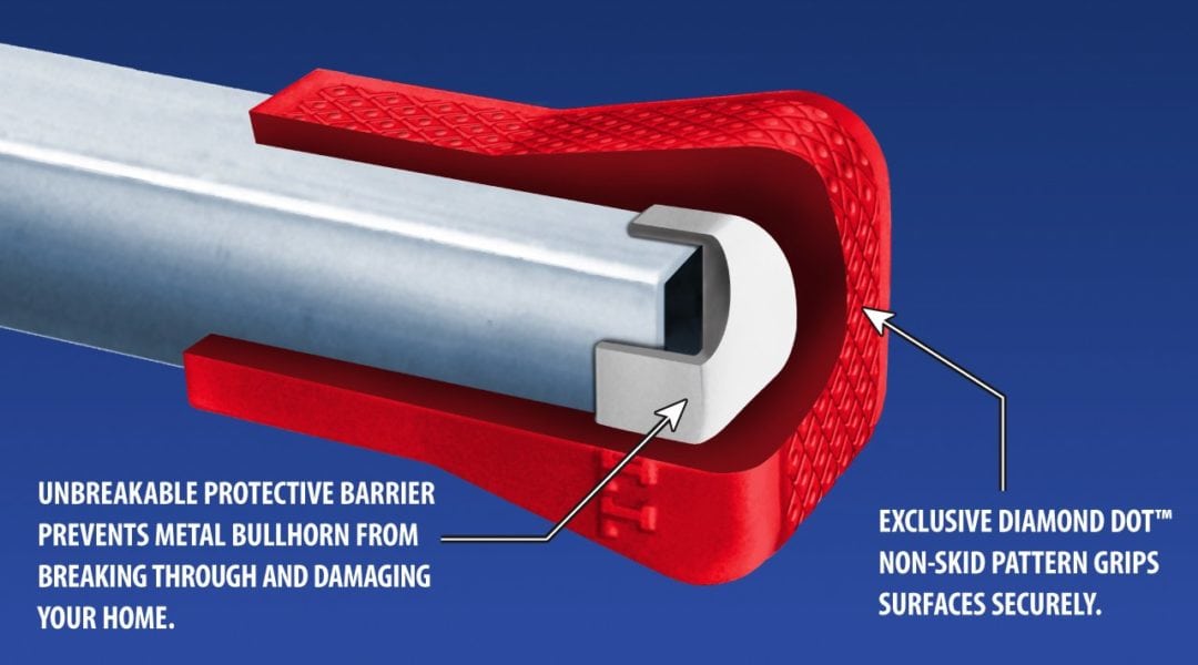 No BULL™ "Bullhorn" Ladder Stabilizer Bumpers Razor Blade Scrapers